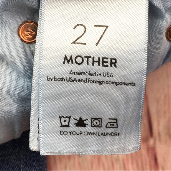 ⭐️MOTHER High Waisted Looker Jean in Loud is how I love you Size 27x29 1/2 - Picture 8 of 16